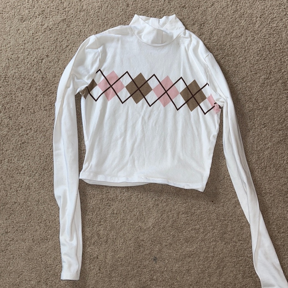 Long sleeve size small cropped mock neck